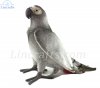 Soft Toy Bird. African Grey Parrot by Hansa (27cm ) 7986