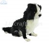 Soft Toy Dog, Black & White Chihuahua by Hansa (23cm.H) 6504