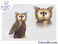 Soft Toy Bird of Prey, Owl with Jointed Head by Hansa (24cm) 4465