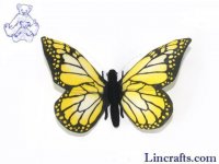 Soft Toy Yellow Butterfly by Hansa (14cm) 7101