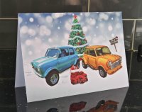 Nostalgia Custom Car, This & That Mini, Christmas Card by LDA. XM16