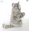 Soft Toy Hand Puppet Grey Cat by Hansa (25cm)H 7163