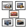 Ginners, Ford Fordson Van, Outlaw Anglia Birthday Card. Auto wall art, car print by LDA. C42