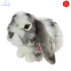 Plush Soft Toy Lop-eared Rabbit grey & white by Teddy Hermann (30 cm) 93797