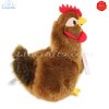 Plush Soft Toy Hen Brown by Teddy Hermann (16 cm) 94145