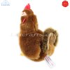Plush Soft Toy Hen Brown by Teddy Hermann (16 cm) 94145