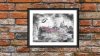 American Drag Racing Car Print | Poster Frankenstien Gasser (Water Colour) - various sizes