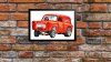 Cartoon Brickyard Shaker, Ford Thames 300E Van Drag Racing Car Print | Poster - various sizes