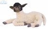 Soft Toy Black Faced Sheep, Suffolk, Lying by Hansa (45cm) 7761