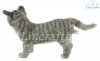 Soft Toy Grey Tabby Cat by Hansa (30cm L) 7179