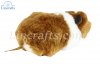 Soft Toy Brown and White Guinea Pig with sound by Living Nature (19cm) AN18
