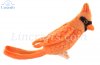 Soft Toy Bird, Orange Cardinal by Hansa (9cm.L) 5518