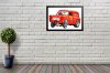 Cartoon Brickyard Shaker, Ford Thames 300E Van Drag Racing Car Print | Poster - various sizes