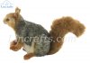 Soft Toy Grey Squirrel Crouching by Hansa (26cm.H) 8049