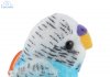 Soft Toy Blue Budgie with sound by Living Nature (20cm) AN394b