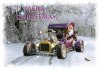 Revenge Ford Model T, C-Cab Hot Rod Christmas Card by LDA XM11