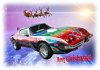 Celestial Trans Am Custom Car Christmas Card by LDA. XM12