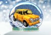 Nostalgia Custom Car, That Mini, Christmas Card by LDA. XM15