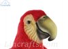 Soft Toy Scarlet Macaw Bird by Hansa (40cm) 8000