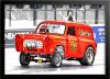 Brickyard Shaker, Ford Thames 300E Van Drag Racing Car Print | Poster - various sizes