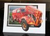 Devils Brew, Ford Fordson Van, Gasser Birthday Card. Auto wall art, car print by LDA. C41
