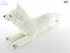 Soft Toy White Fox Lying by Hansa (40cmL) 6088