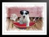 Wire Haired Terrier Puppy Dog Birthday, Greeting Card. Cute pawtrait doggy art by LDA. C53