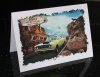 Plymouth Roadrunner American Car Birthday Card created by LDA.  C31