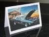 Pontiac Firebird American Car Birthday Card created by LDA.  C33