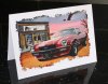 Chevrolet Camaro American Car Birthday Card created by LDA.  C30