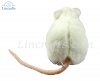 Soft Toy Rodent, White Rat (19cm.L) 7529