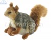 Soft Toy Grey Squirrel Crouching by Hansa (26cm.H) 8049