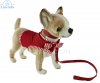 Soft Toy Chihuahua Dressed in Red by Hansa (27cm) 6383