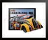 Flyin' Fyfer Outlaw Anglia, Drag Racing Birthday Card. Auto wall art, car print by LDA. C40