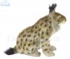 Soft Toy Eurasian Lynx Wildcat Sitting by Hansa (33cm) 8071