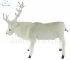 Soft Toy White Reindeer by Hansa (50cmL) 6190