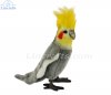 Soft Toy Bird, Grey Cockatiel by Hansa (23cm) 6470