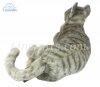 Soft Toy Grey Tabby Cat by Hansa (37cm.L) 7198