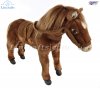 Soft Toy Brown Horse with Saddle & Bridle  by Hansa (37cm) 5811