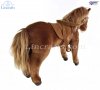 Soft Toy Brown Horse with Saddle & Bridle  by Hansa (37cm) 5811