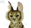 Soft Toy Serval Cat Sitting by Hansa (26cm) 8040