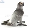 Soft Toy Bird. African Grey Parrot by Hansa (27cm ) 7986