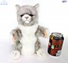 Soft Toy Hand Puppet Grey Cat by Hansa (25cm)H 7163