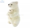 Soft Toy Polar Bear Mama & Baby by Hansa (29cm) 7964