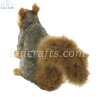 Soft Toy Grey Squirrel Crouching by Hansa (26cm.H) 8049