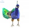 Soft Toy Bird, Peacock by Hansa (33cm) 5437