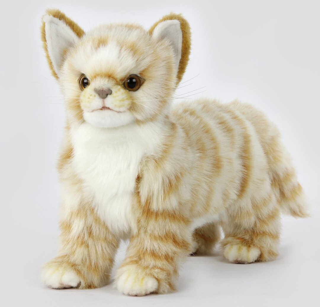 Hansa Ginger Tabby Kitten 7176 Plush Soft Toy Sold by Lincrafts Established 1993 