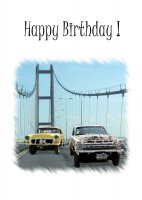 American Drag Racing Cars Birthday Card created by LDA. C16