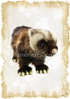 Greeting Card featuring Hansa Soft Toy Wolverine. Created by LDA. C29