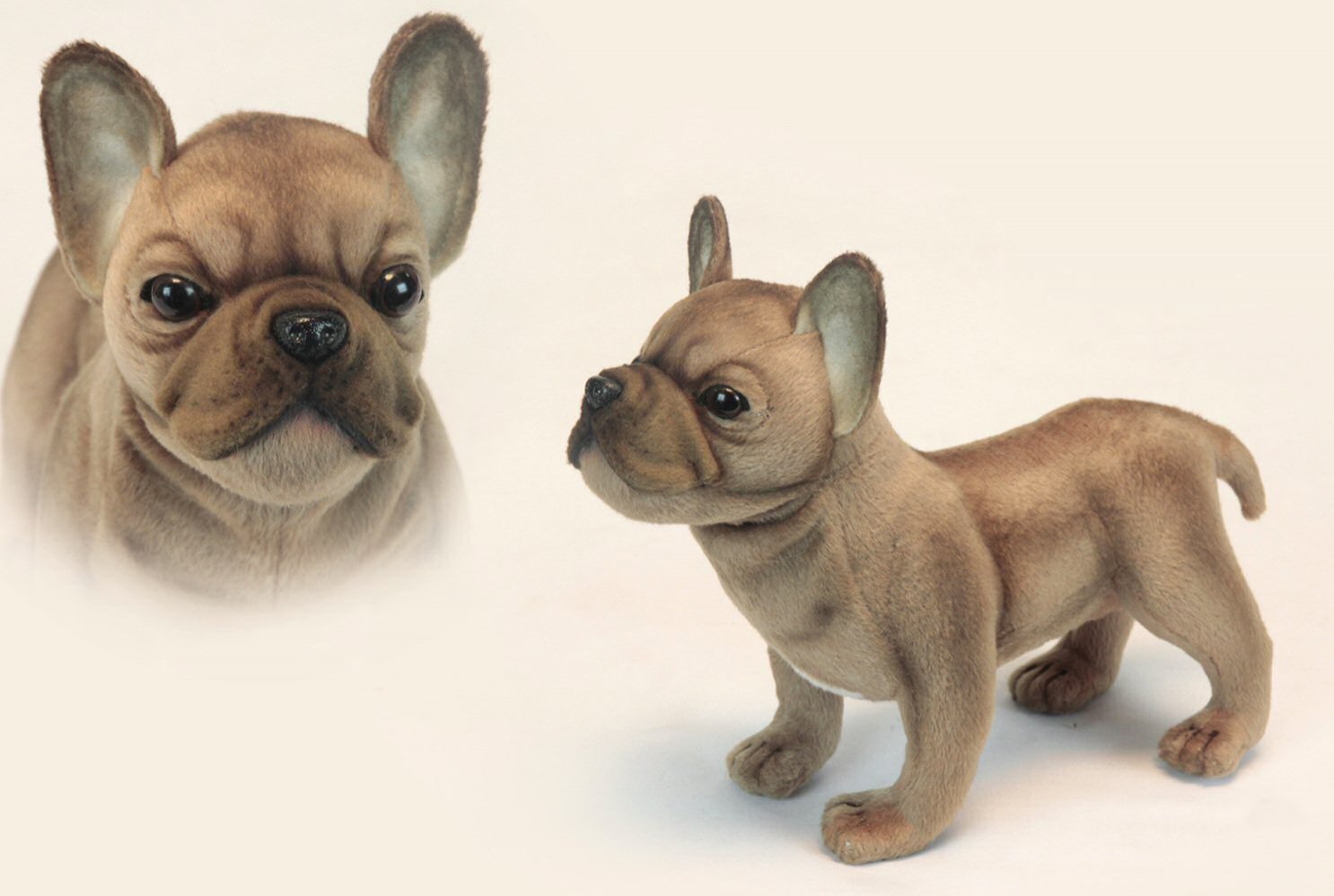Soft Toy Dog, French Bulldog by Hansa (26cm.L) 6597